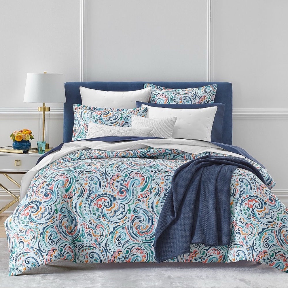 SKY Ophelia Full/Queen Duvet Cover Set & 2 Standard Pillow Shams NWT $295